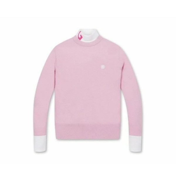 ✨[G/FORE] 지포어 여성 프론트-백 컬러 매칭 넥 스웨터 - gol566x