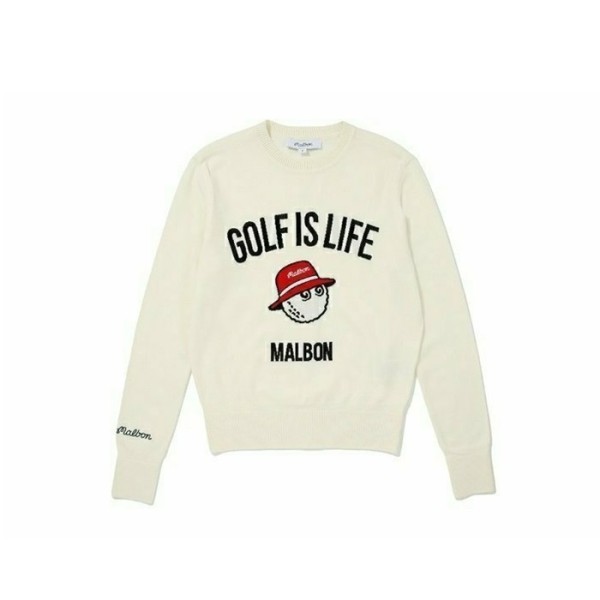✨[MALBON] 말본 여성 Golf is Life 스웨터 - gol651x