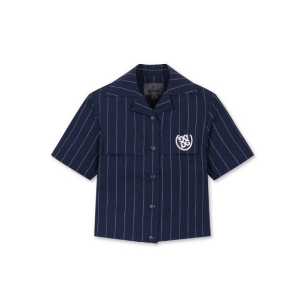 ✨[G/FORE] 지포어 여성 스트립 쇼츠 셔츠 - gol696x