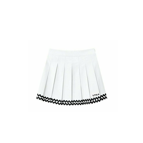 ✨[UTAA] 유타 여성 더 웨이브 스트라이프 플리츠 스커트 - gol801x