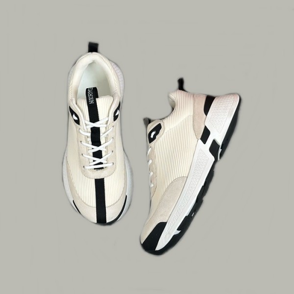 ✨에르메스 남성 엔볼 아이보리 스니커즈 - Hermes Mens Ivory Sneakers - hes687x