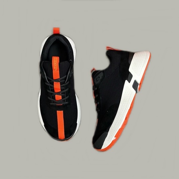 ✨에르메스 남성 엔볼 블랙 스니커즈 - Hermes Mens Black Sneakers - hes688x