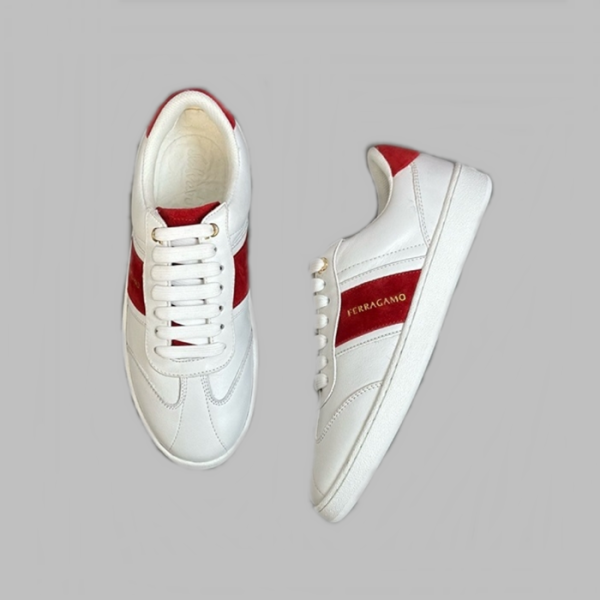 ✨페라가모 남성 레드 스니커즈 - Ferragamo Mens Red Sneakers - fes693x