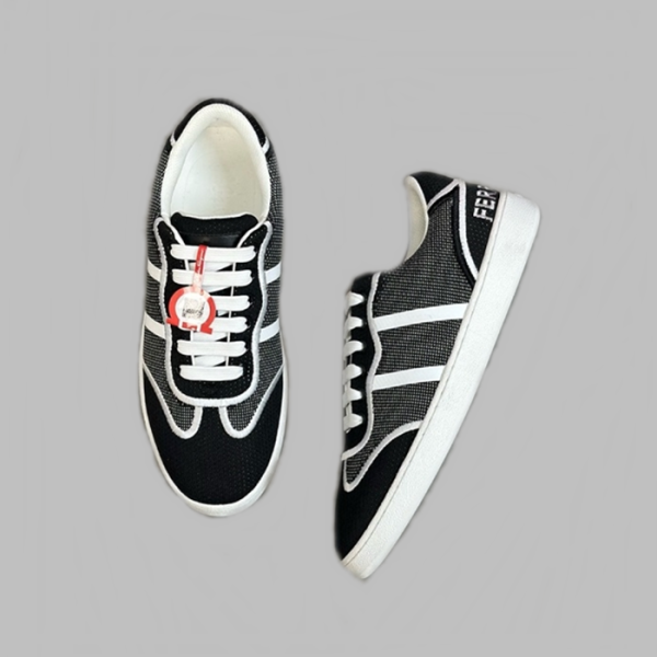 ✨페라가모 남성 블랙 스니커즈 - Ferragamo Mens Black Sneakers - fes697x