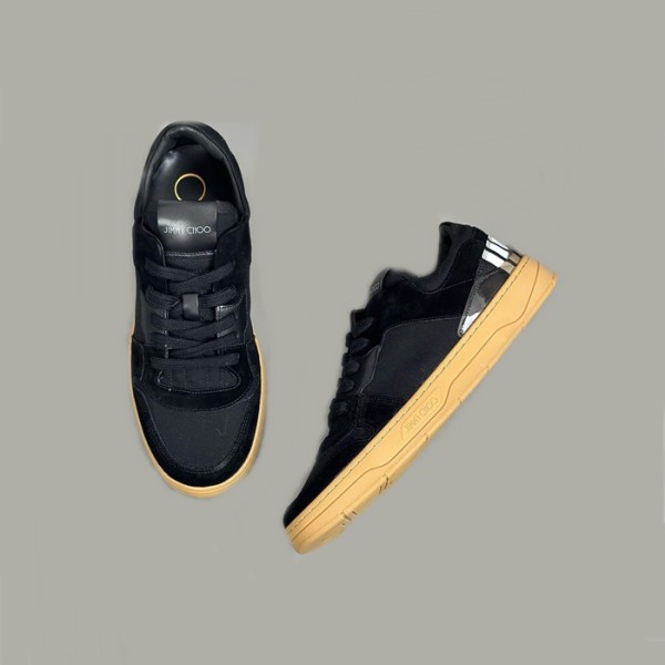✨지미츄 남성 블랙 스니커즈 - Jimmy Choo Mens Black Sneakers - jis719x