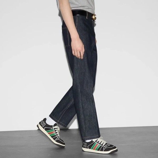 ✨구찌 남성 블랙 스니커즈 - Gucci Mens Screener Sneakers - gus744x