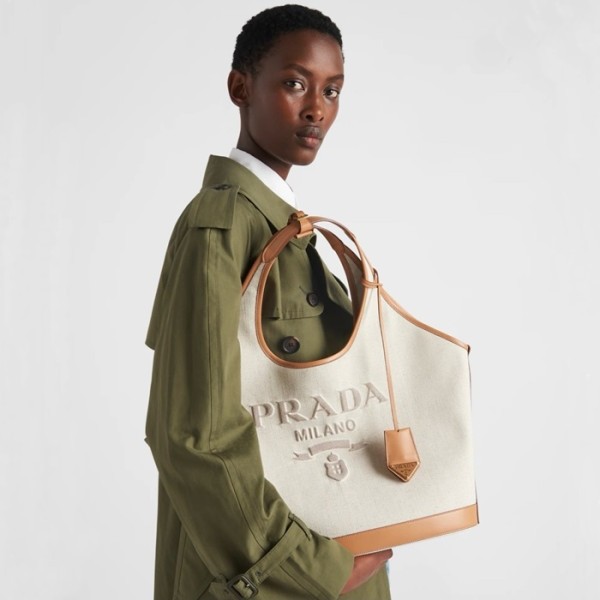 ✨프라다 여성 샌드 캔버스 토트백 1BG472 - Prada Womens Beige Tote Bag - prb2038x