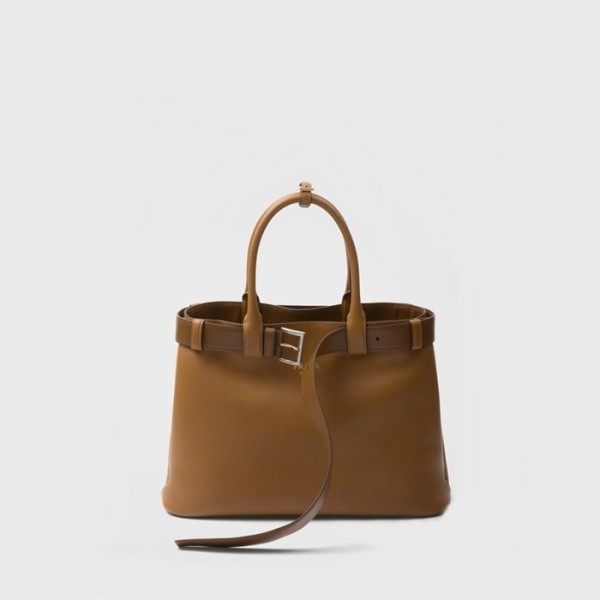 ✨프라다 여성 더블 벨트 토트백 1BA416 - Prada Womens Tan Tote Bag - prb2048x