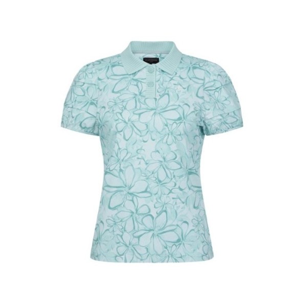 ✨[St ANDREWS] 세인트앤드류스 여성 퍼프 슬리브 니트 칼라 쇼츠 티셔츠 - gol851x