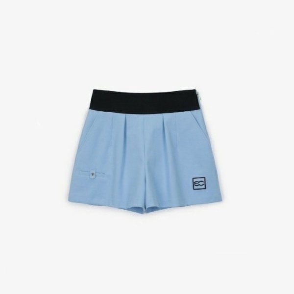 ✨[SOUTHCAPE] 사우스케이프 여성 핀턱 로고 밴드 숏 팬츠 - gol938x