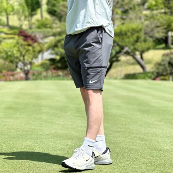 ✨[NIKE × NOCTA] 녹타×나이키 남성 골프 숏슬리브 크루넥 & 쇼츠 팬츠 세트 - gol996x