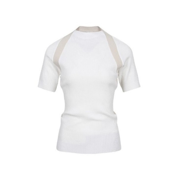 ✨[AMAZINGCRE] 어메이징크리 여성 플렉스모션 에센셜 숏슬리브 스웨터 - gol1028x