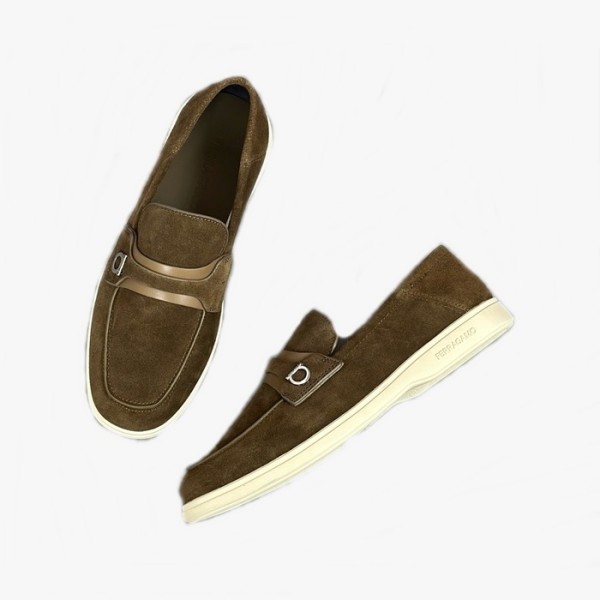 ✨페라가모 남성 카키 스니커즈 - Ferragamo Mens Khaki Sneakers - fes798x