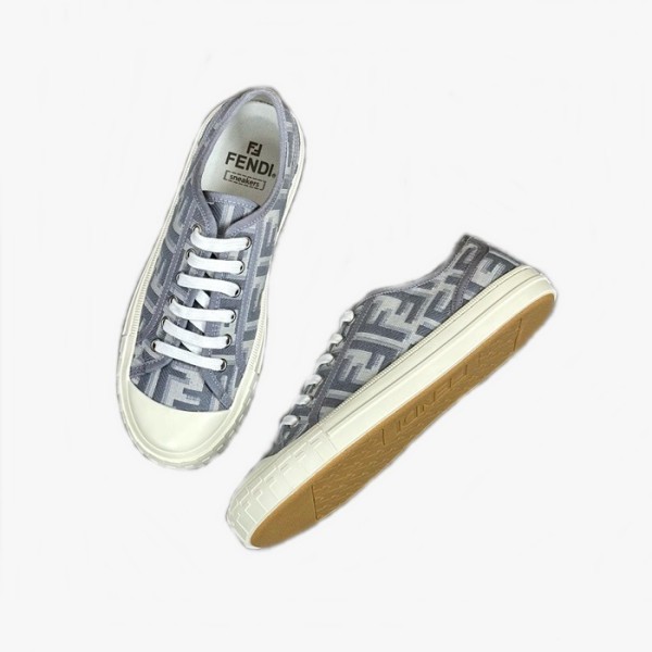 ✨펜디 남/녀 그레이 스니커즈 - Fendi Unisex Gray Sneakers - fes810x