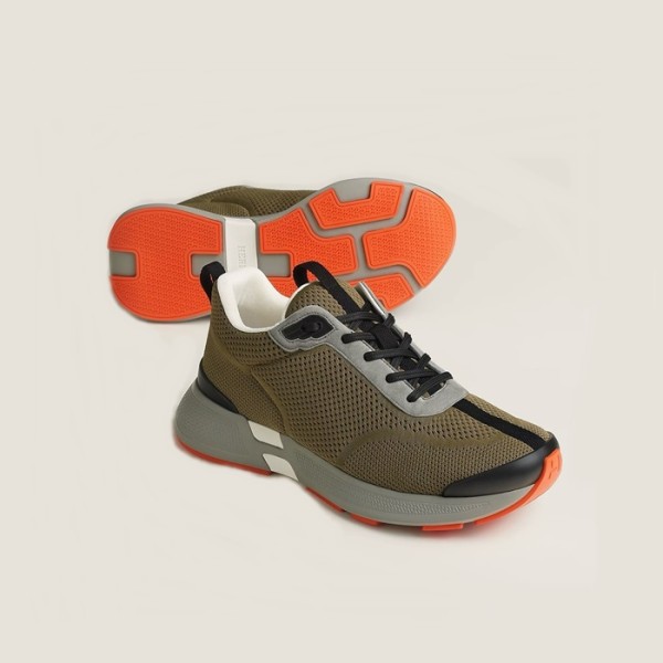 ✨에르메스 남성 베이지 스니커즈 - Hermes Mens Heros Sneakers - hes860x