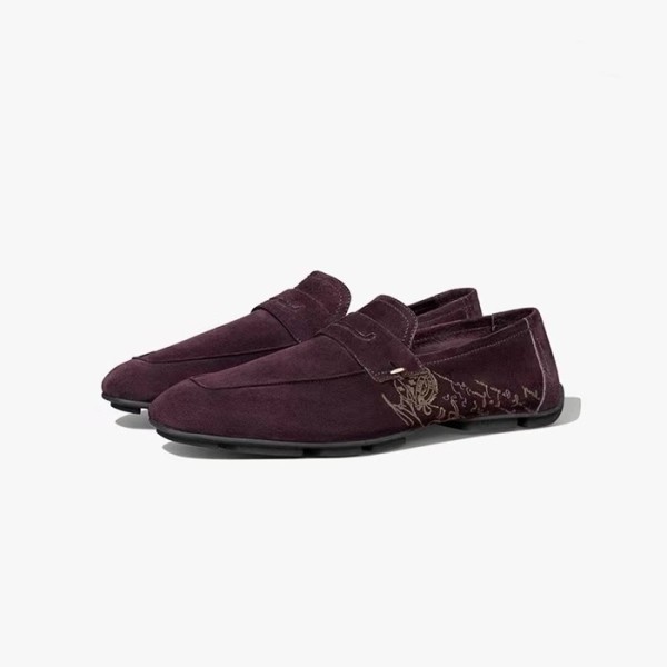✨벨루티 남성 버건디 로퍼 - Berluti Mens Burgundy Loafer - bes937x