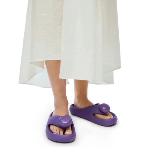 ✨로에베 여성 퍼플 슬리퍼 - Loewe Womens Ease Mules - los948x