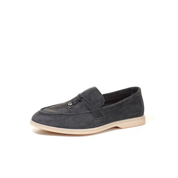 ✨로로피아나 남/녀 딥 그레이 로퍼 - Loro Piana Unisex Summer Walk Loafers - lps953x