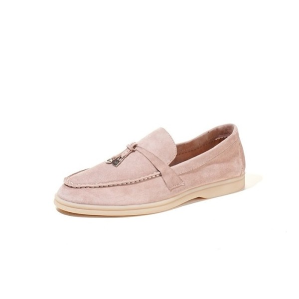 ✨로로피아나 남/녀 핑크 로퍼 - Loro Piana Unisex Summer Walk Loafers - lps957x