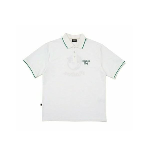 ✨[MALBON] 말본 남성 Buckets 폴로 티셔츠 - gol1095x