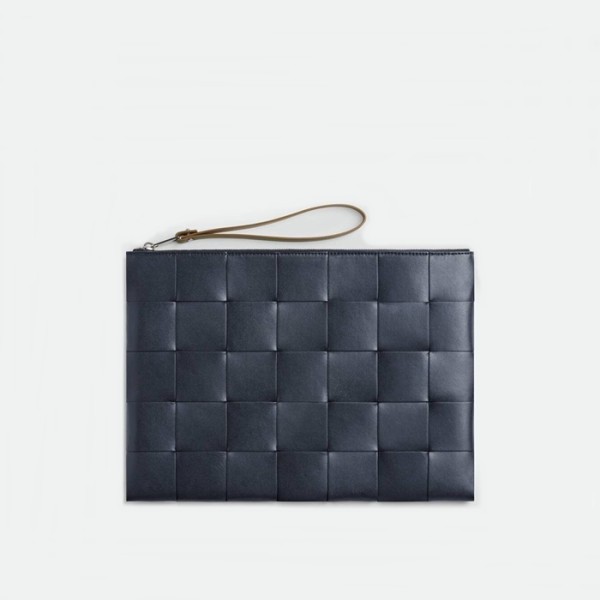 ✨보테가베네타 남성 네이비 클러치 - Bottega Veneta Mens Intreccio Clutch - bvb2152x