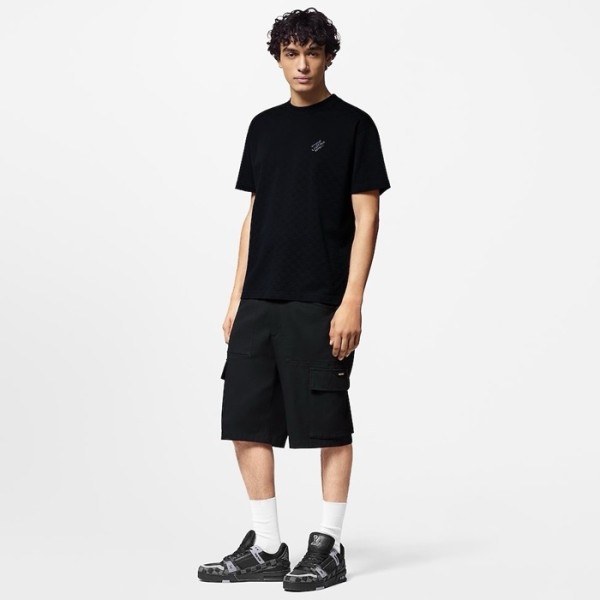 ✨루이비통 남성 블랙 반바지 - Louis vuitton Mens Black Half-pants - lvc986x