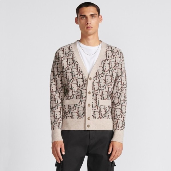✨디올 남성 베이지 브이넥 가디건 - Dior Mens Beige Cardigan - dic911x