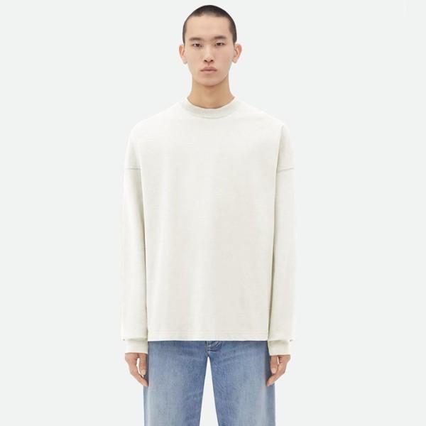 ✨보테가베네타 남성 화이트 맨투맨 - Bottega Veneta Mens White Tshirts - bvc1065x