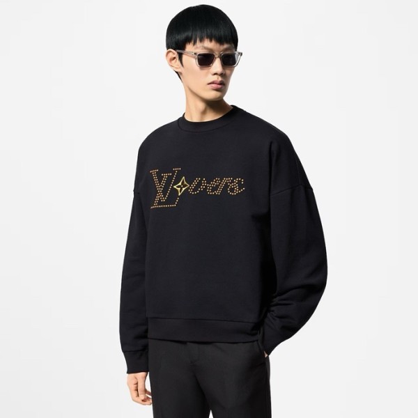 ✨루이비통 남성 블랙 맨투맨 - Louis vuitton Mens Black Sweat Shirts - lvc1099x