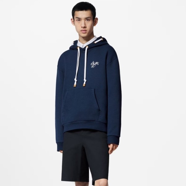 ✨루이비통 남성 블루 후드티 - Louis vuitton Mens Blue Hoodie - lvc1116x