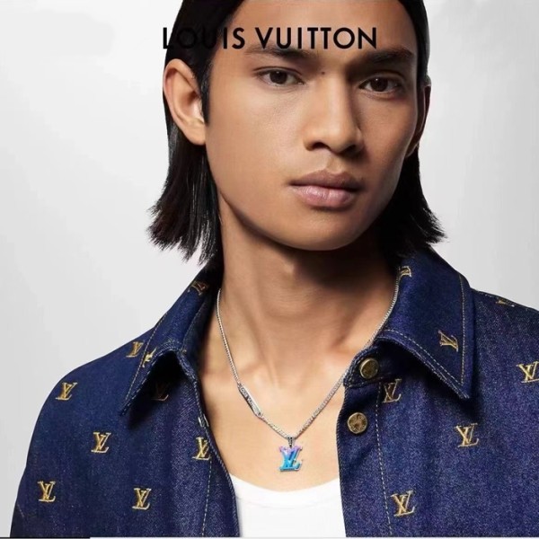 ✨루이비통 남성 체인 펜던트 팔라듐 - Louis vuitton Mens Chain Necklace - acc2126x