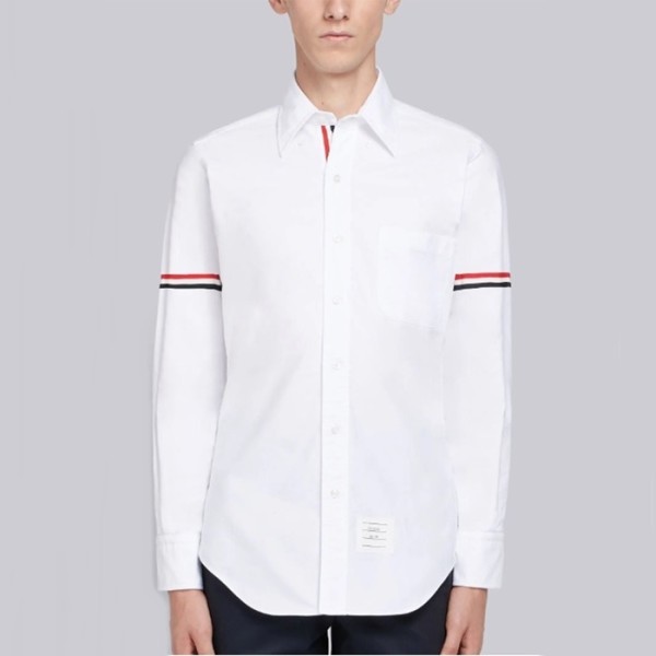 ✨톰브라운 남성 화이트 셔츠 - Thom Browne Mens White Dress Shirts - thc1170x