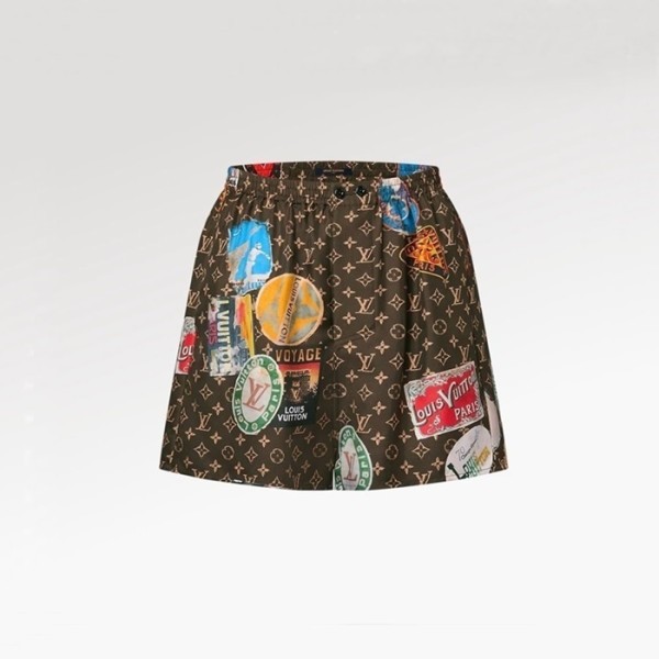 ✨루이비통 남성 브라운 반바지 - Louis vuitton Mens Brown Half-pants - lvc1190x