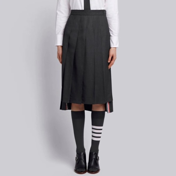 ✨톰브라운 여성 차콜 스커트 - Thom Browne Womens Charcoal Skirts - thc1203x