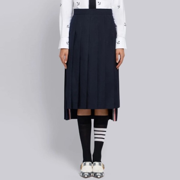 ✨톰브라운 여성 네이비 스커트 - Thom Browne Womens Navy Skirts - thc1204x