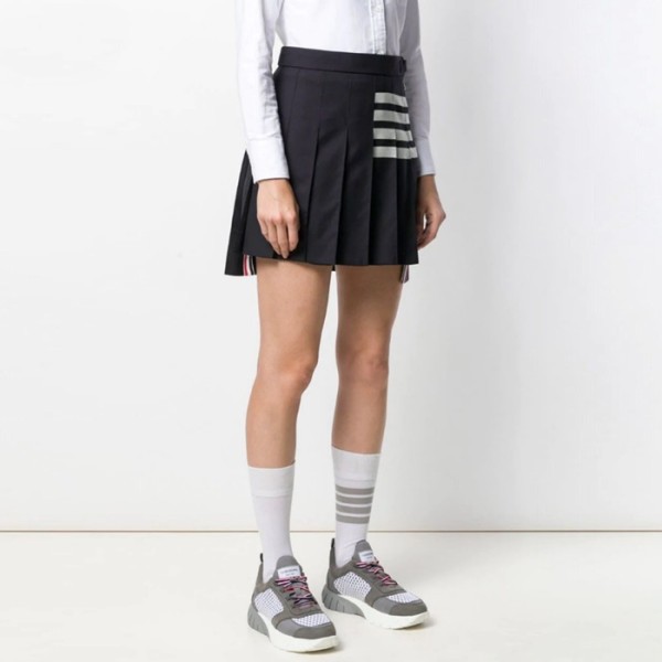✨톰브라운 여성 네이비 스커트 - Thom Browne Womens Navy Skirts - thc1212x