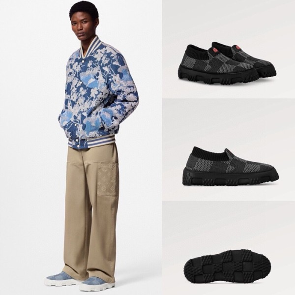 ✨루이비통 남성 다미에 블랙 로퍼 - Louis vuitton Mens Black Loafer - lvs1058x