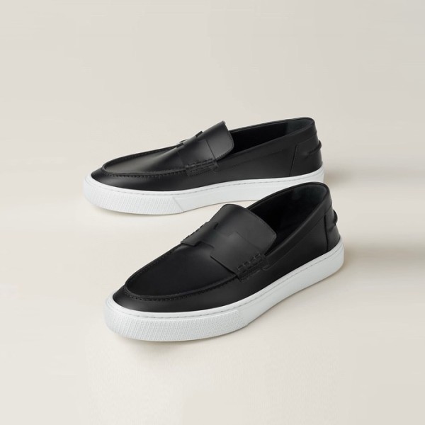✨에르메스 남/녀 블랙 로퍼 - Hermes Unisex H Loafers - hes1070x