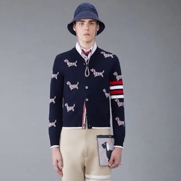 ✨톰브라운 여성 브이넥 가디건 - Thom Browne Womens Cardigan - thc1266x