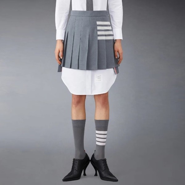 ✨톰브라운 여성 그레이 스커트 - Thom Browne Womens Gray Skirts - thc1284x