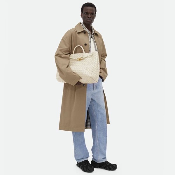✨보테가베네타 남/녀 화이트 안디아모 백 - Bottega Veneta Unisex Andiamo - bvb2283x