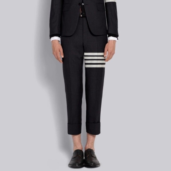 ✨톰브라운 남성 네이비 슬랙스 - Thom Browne Mens Navy Slacks - thc1323x
