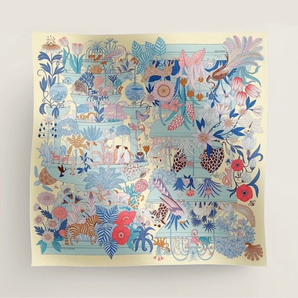 ✨에르메스 여성 블루 스카프 - Hermes Womens Blue Scarf - acc2191x