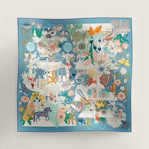 ✨에르메스 여성 블루 스카프 - Hermes Womens Blue Scarf - acc2199x