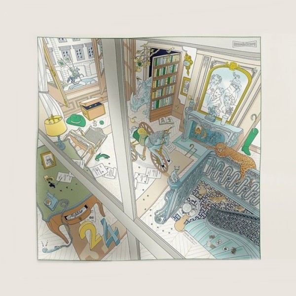 ✨에르메스 여성 블루 스카프 - Hermes Womens Blue Scarf - acc2202x