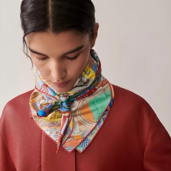 ✨에르메스 여성 화이트 스카프 - Hermes Womens White Scarf - acc2232x