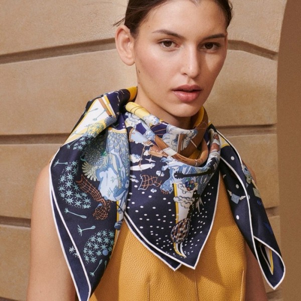 ✨에르메스 여성 네이비 스카프 - Hermes Womens Navy Scarf - acc2241x