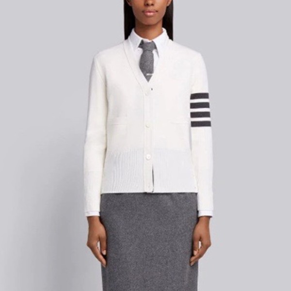 ✨톰브라운 여성 브이넥 가디건 - Thom Browne Womens Cardigan - thc1438x