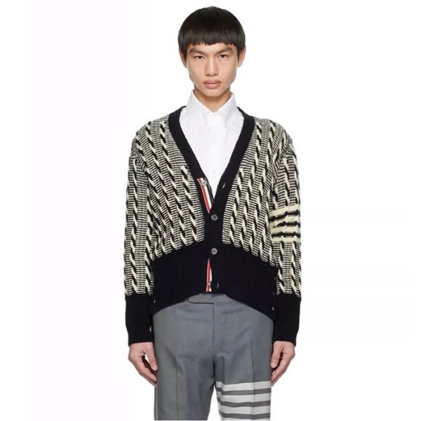 ✨톰브라운 남성 브이넥 가디건 - Thom Browne Mens Cardigan - thc1440x