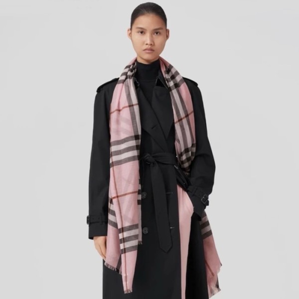 ✨버버리 여성 핑크 머플러 - Burberry Womens Pink Muffler - acc264x